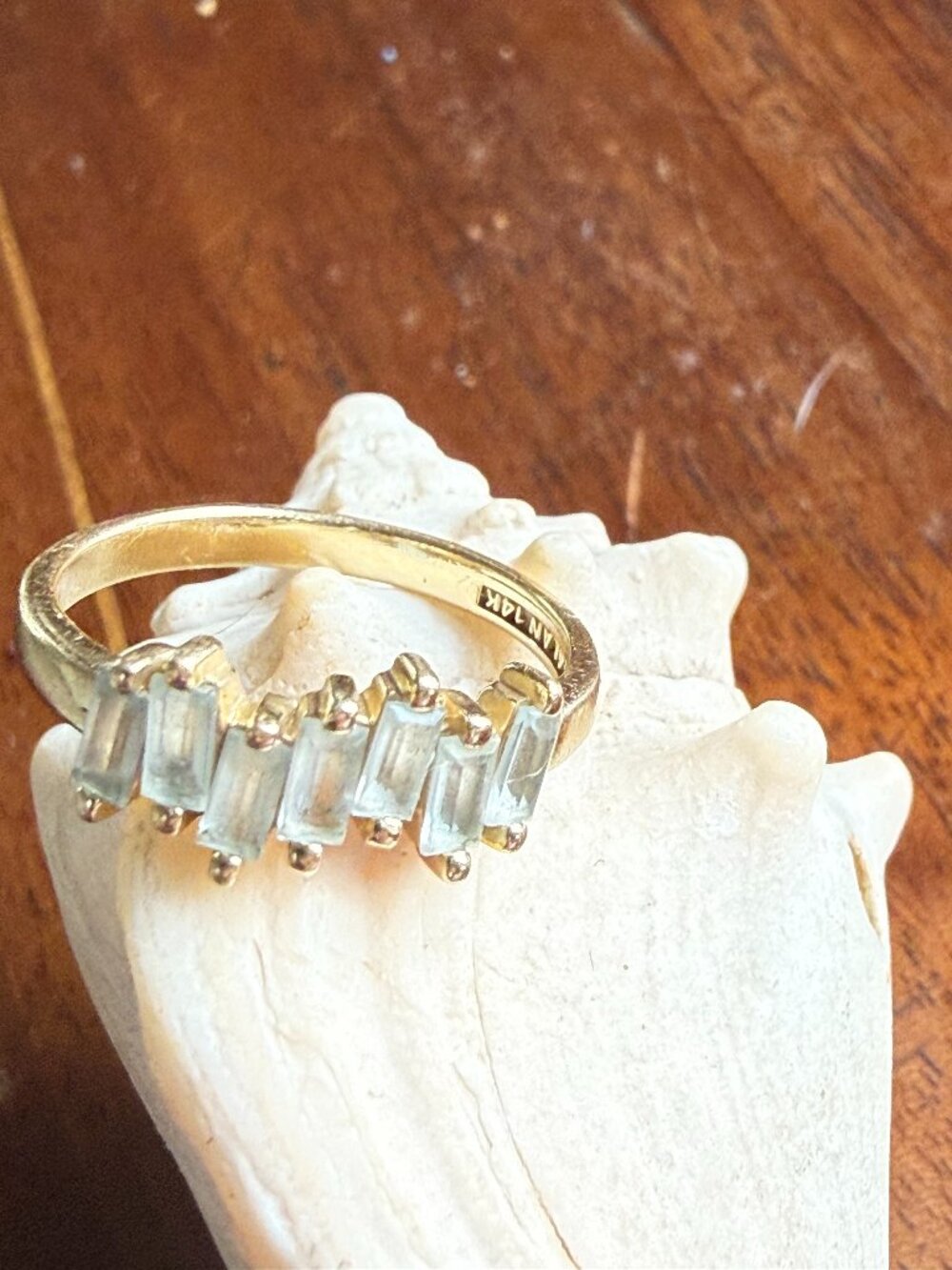 Suzanne Kalan Amalfi Wave Topaz Ring, 14K Gold, Size 8